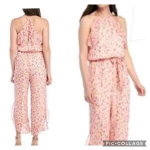 NWT Kaari Blue Floral Jumpsuit Size Large